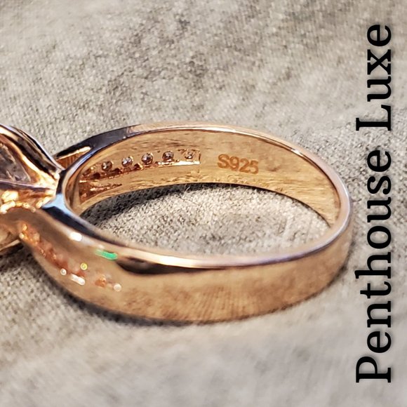 FINAL RESTOCK!! Rose Gold Round Diamond Solitaire Ring - Picture 3 of 5
